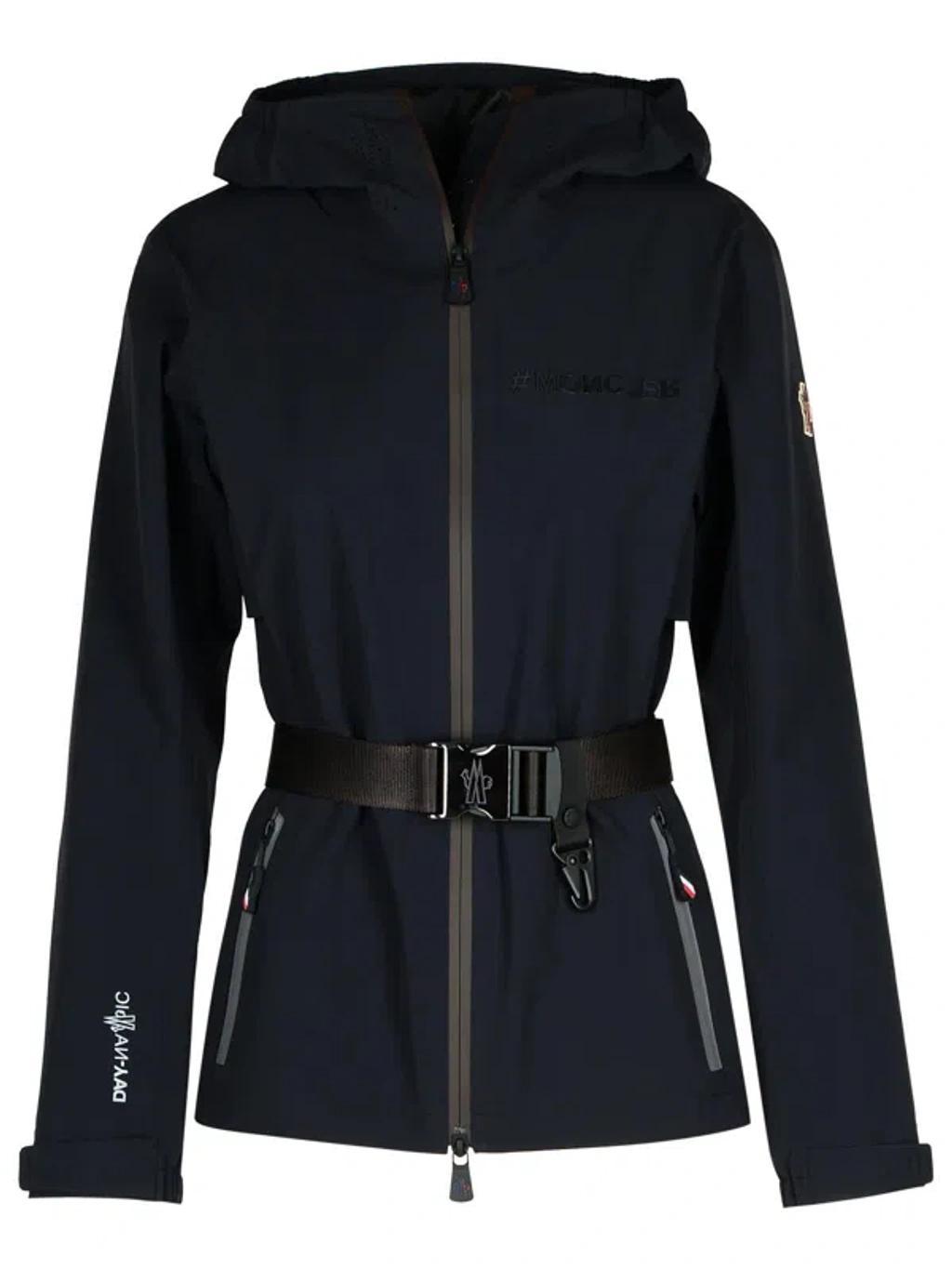 MONCLER Fex Black Nylon Blend Jacket Product Image