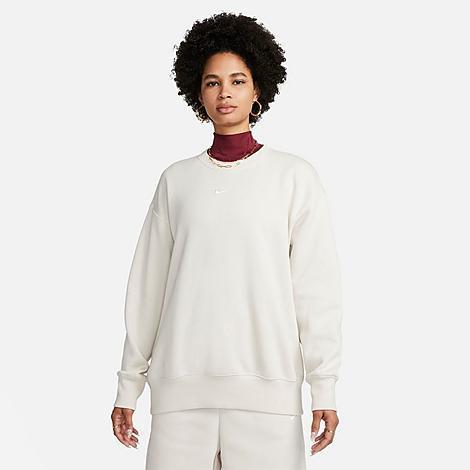 Nike Oversized Crewneck Sweatshirt in Cream. - size XS (also in L, M, S) Product Image