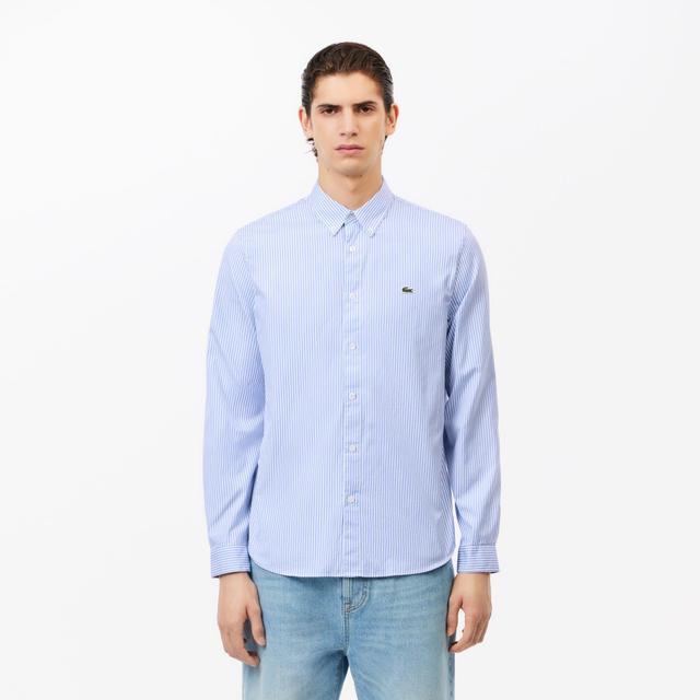 Men's Regular Fit Striped Cotton Shirt Product Image