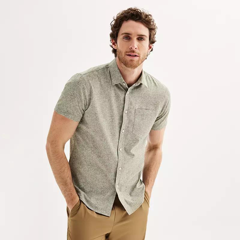 Mens FLX Slim Performance Untucked-Fit Button Down Shirt Product Image