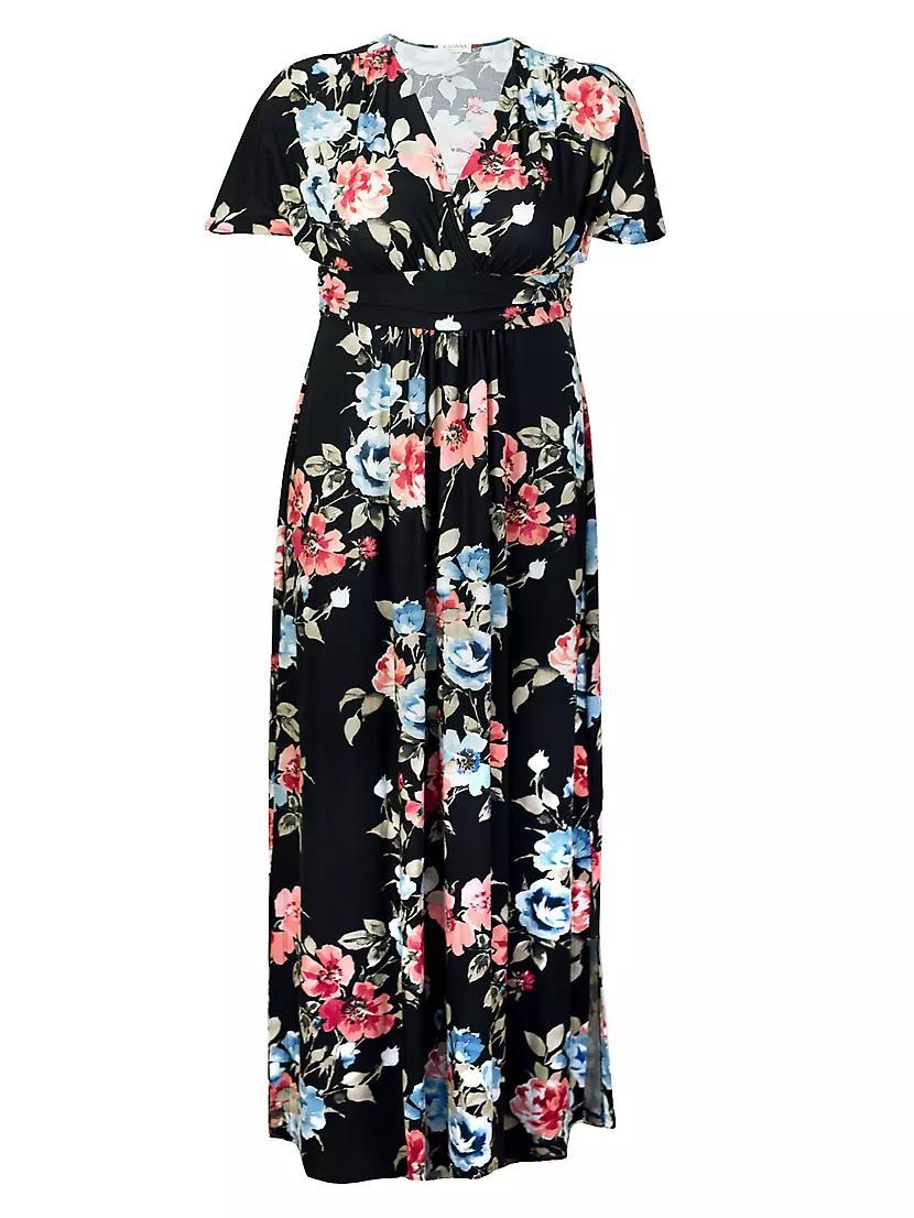 Vienna Floral Jersey Maxi Dress Product Image