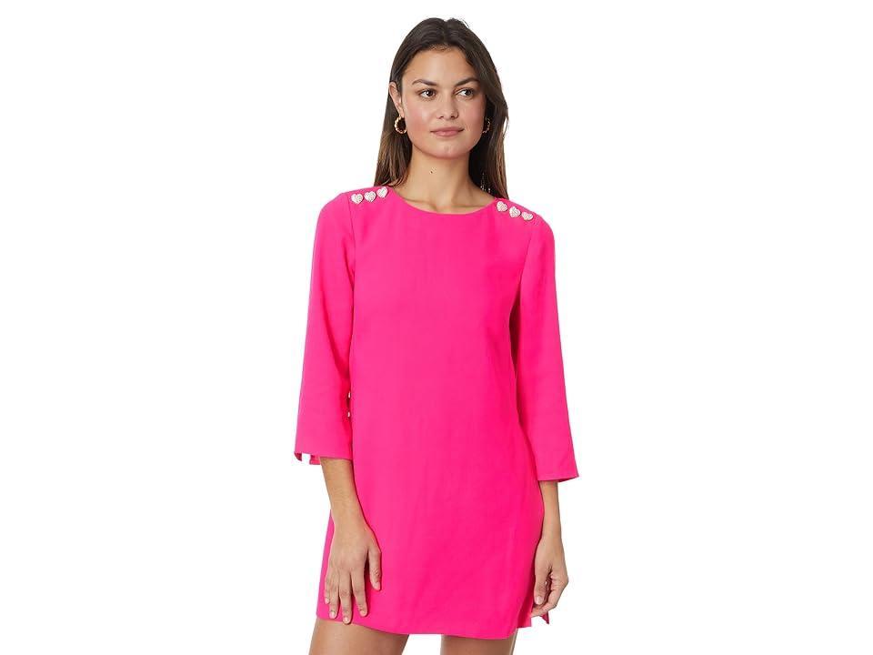 Lilly Pulitzer Annwyn Long-Sleeve Romper Palms) Women's Dress Product Image