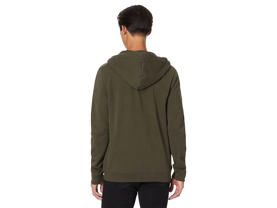 AllSaints Raven Zip Hoodie (Rye Grass ) Men's Clothing Product Image