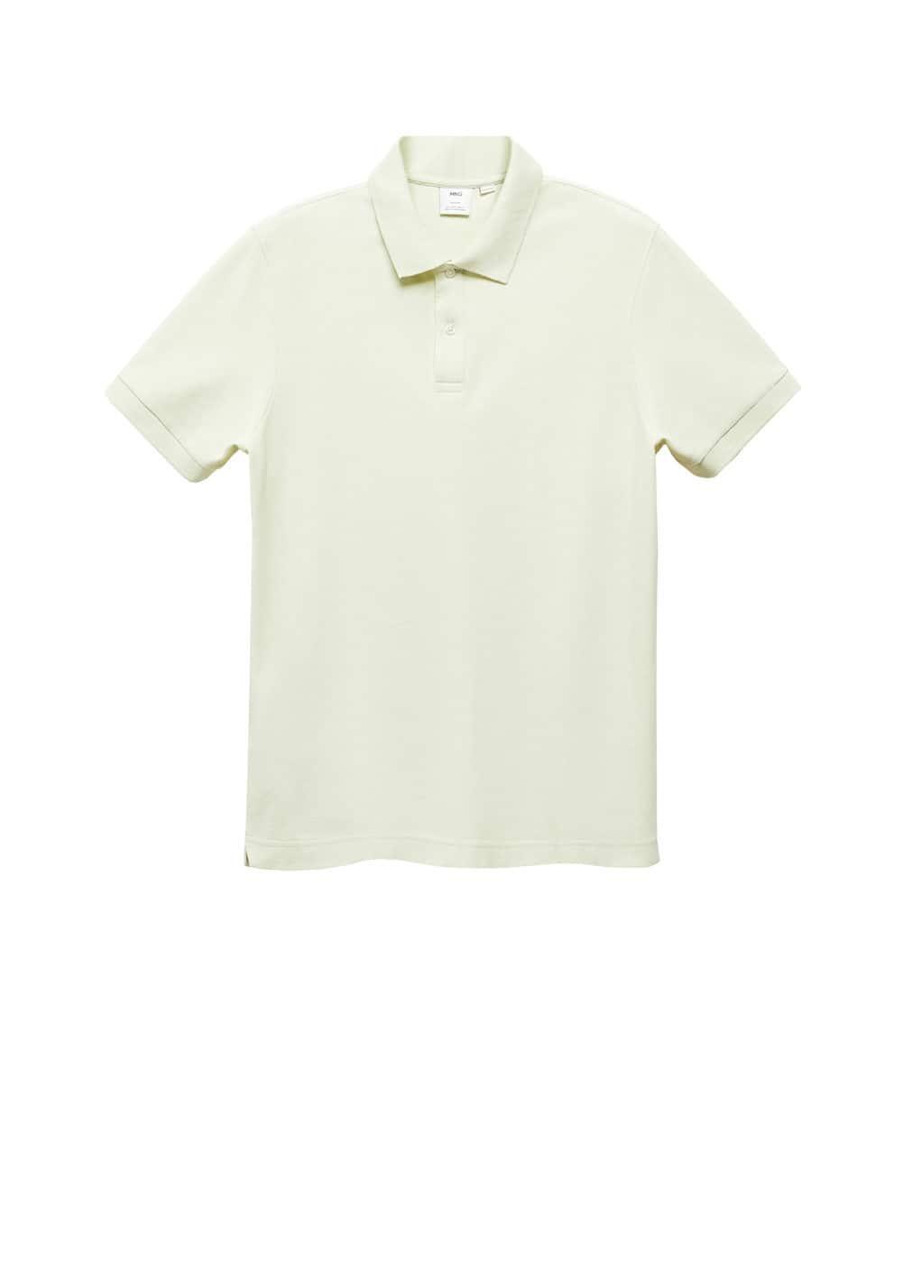 MANGO MAN - 100% cotton pique polo shirt mint greenMen Product Image