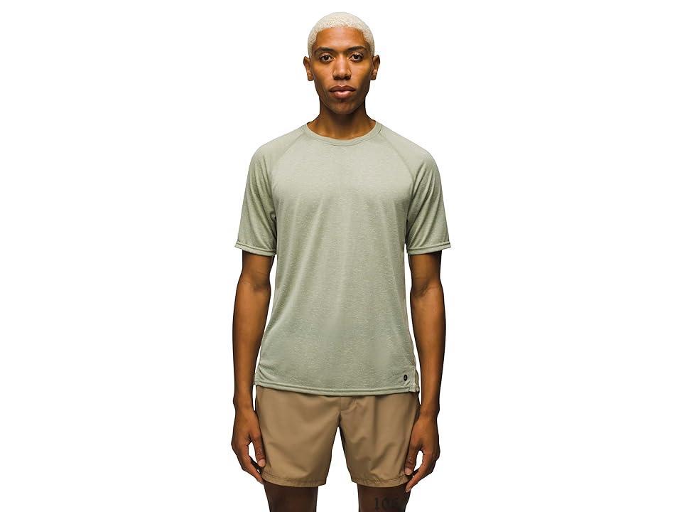 Prana Natural Flow Short Sleeve Crew Standard Fit (Juniper ) Men's Clothing Product Image