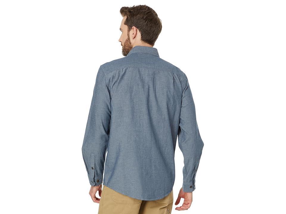 Carhartt Loose Fit Midweight Chambray Long Sleeve Shirt Chambray) Men's Clothing Product Image