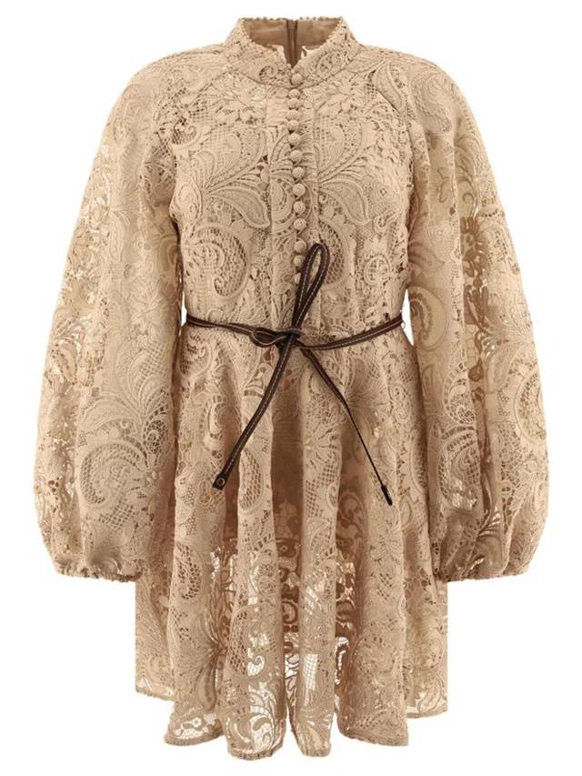 Waverly Lace Dresses Beige Product Image