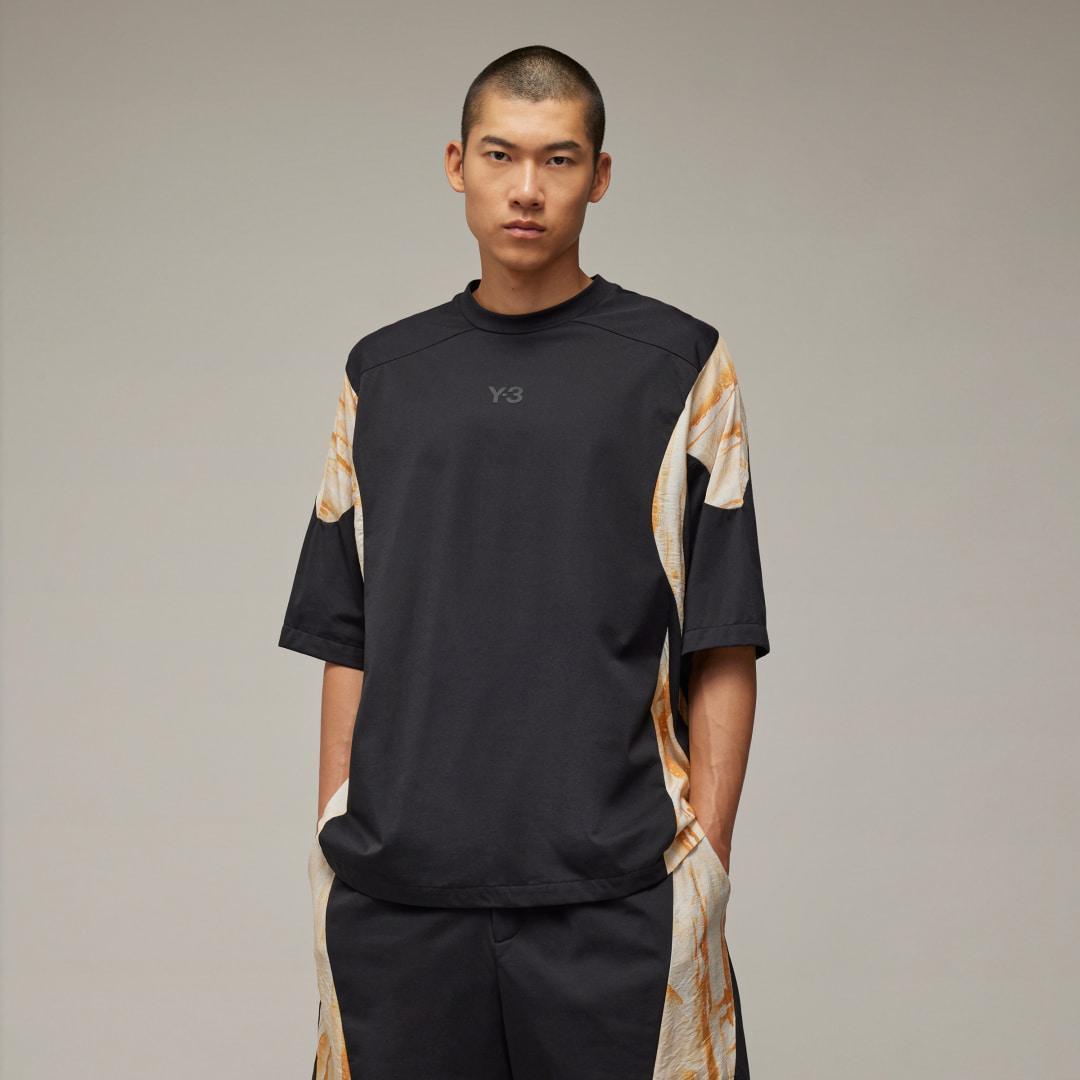 adidas Y-3 Rust Dye Short Sleeve Tee Black L Mens Product Image