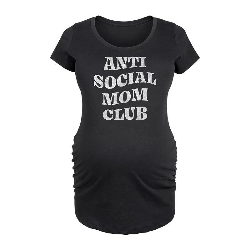 Maternity Anti Social Mom Club Graphic Tee, Womens Product Image