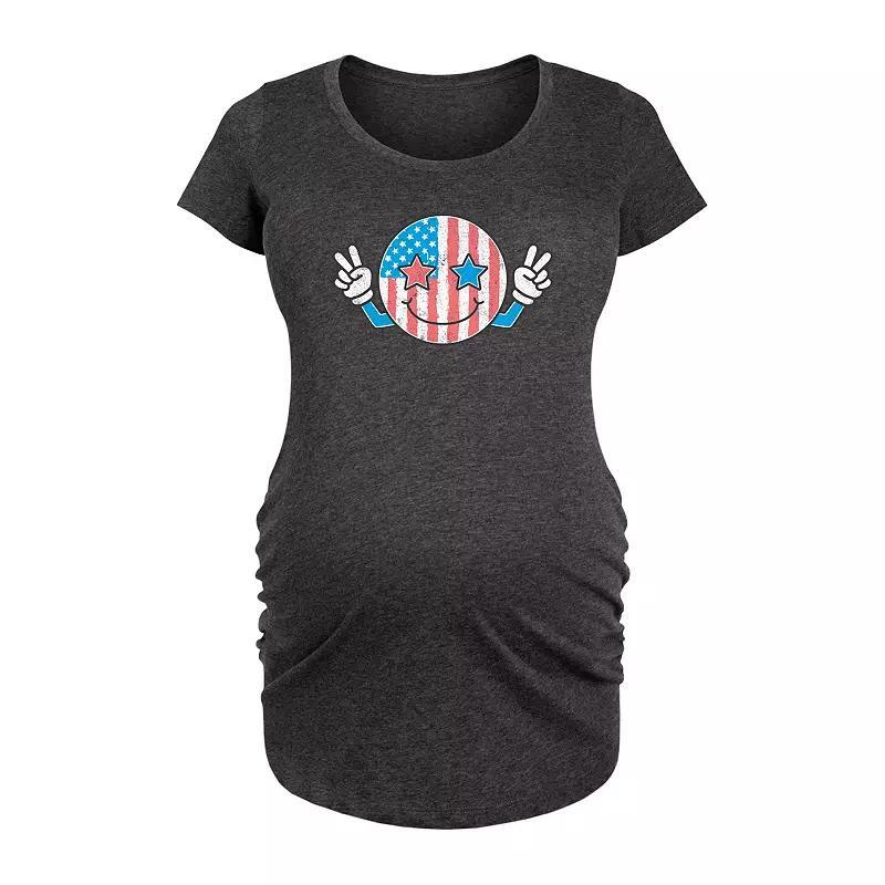 Maternity Australia Flag Graphic Tee, Womens Blue Product Image