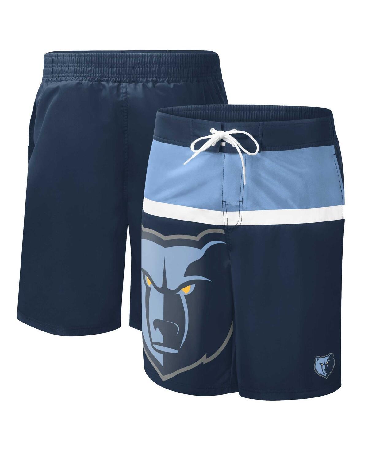 Mens G-III Sports by Carl Banks Navy Memphis Grizzlies Sea Wind Swim Trunks Grz Blue Product Image