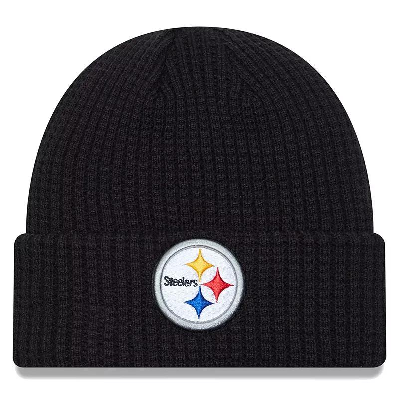 Mens New Era Pittsburgh Steelers Prime Cuffed Knit Hat Product Image