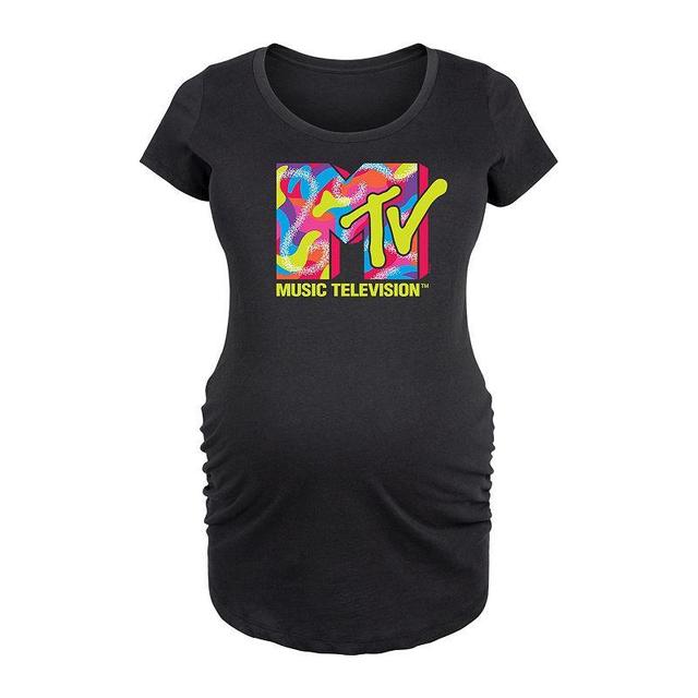 Maternity MTV Logo Malibu Skate Graphic Tee, Womens Product Image