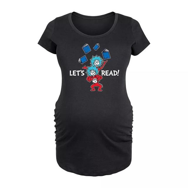 Maternity Dr. Seuss Lets Read Graphic Tee, Womens Product Image