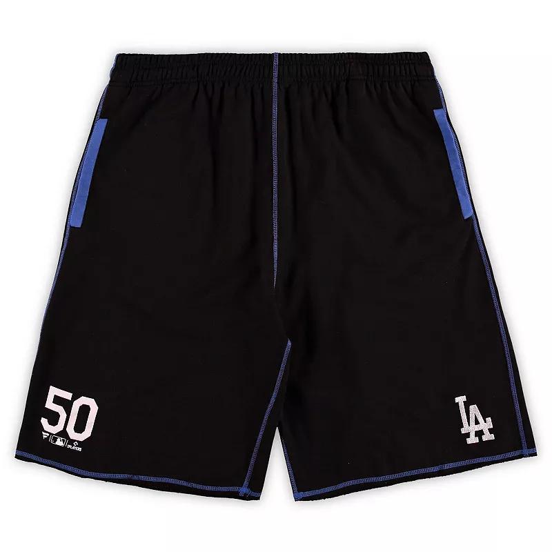 Mens Mookie Betts /Royal Los Angeles Dodgers Big & Tall Stitched Double-Knit Shorts Product Image