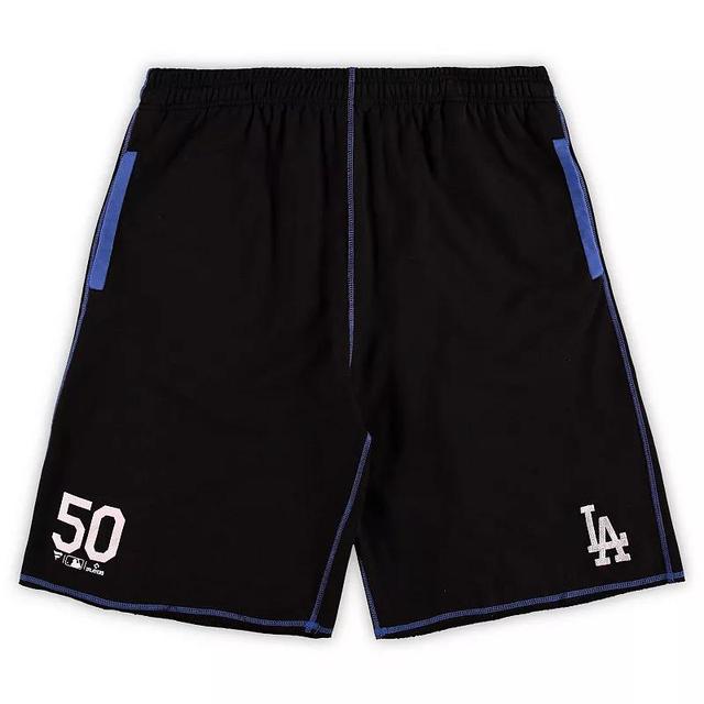 Mens Mookie Betts /Royal Los Angeles Dodgers Big & Tall Stitched Double-Knit Shorts Product Image