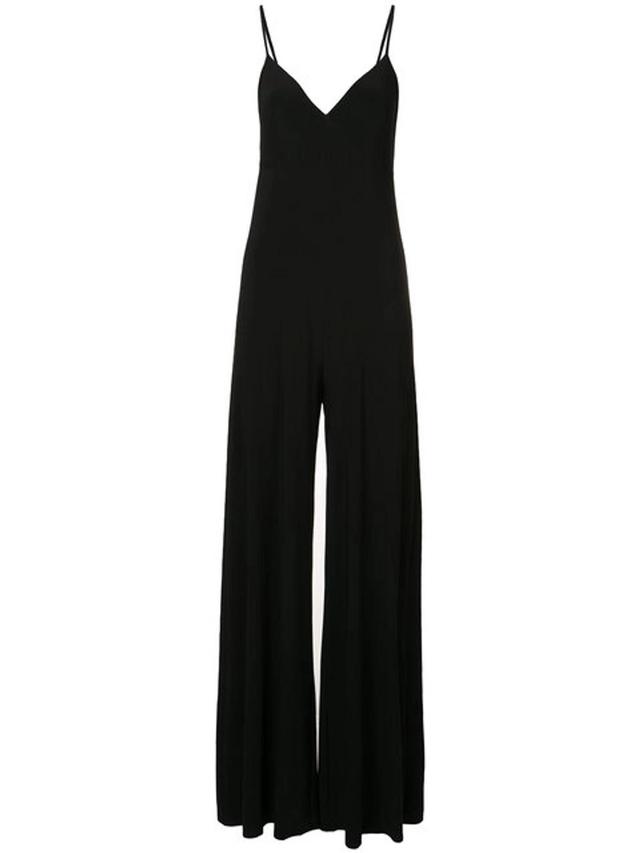 NORMA KAMALI Stretch-jersey Wide-leg Jumpsuit In Black Product Image