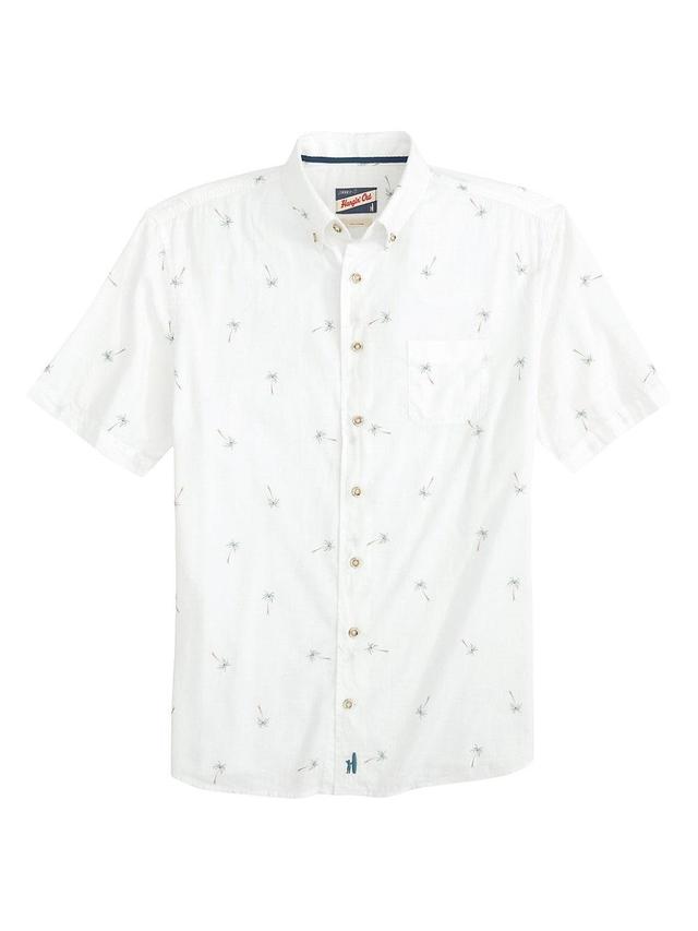 Mens Leif Palm Tree Cotton-Blend Shirt Product Image