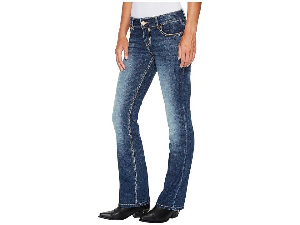 Wrangler Mid Rise W Stitch Back Pocket Bootcut Jeans Product Image