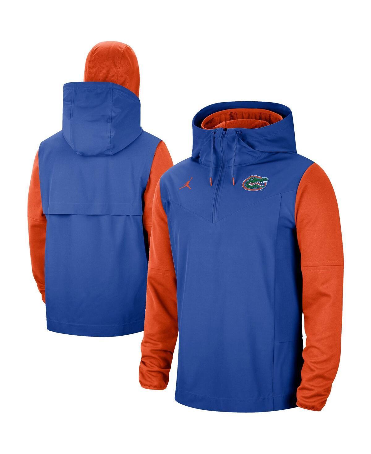 Mens Jordan Royal Florida Gators Sideline Player Quarter-Zip Hoodie Jacket - Royal Product Image