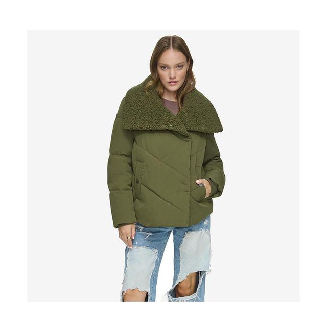 Womens Valencia Asymmetrical Womens Quilted Coat Product Image