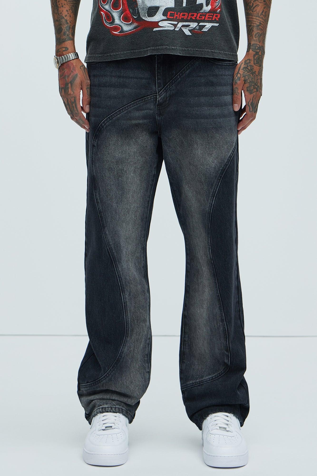 Lava Flow Straight Jeans - Black Product Image