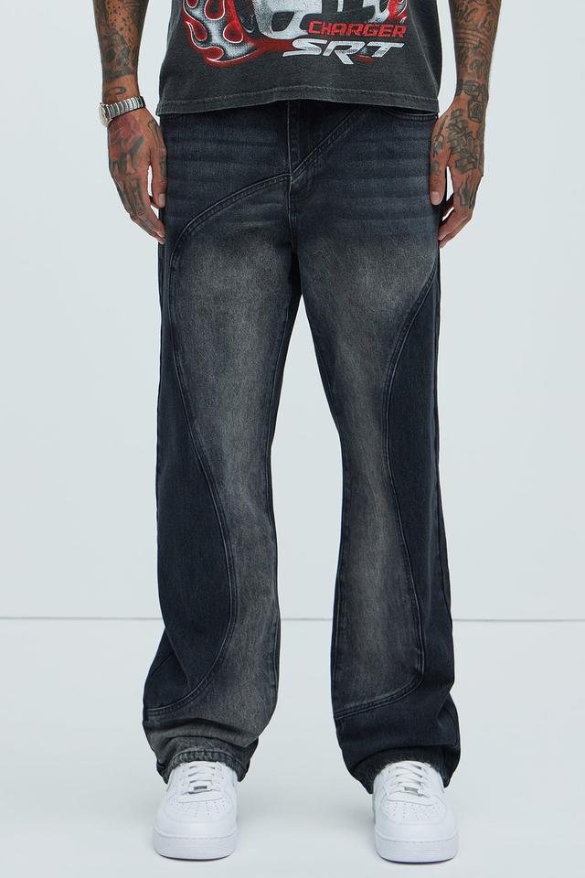 Lava Flow Straight Jeans - Black Product Image