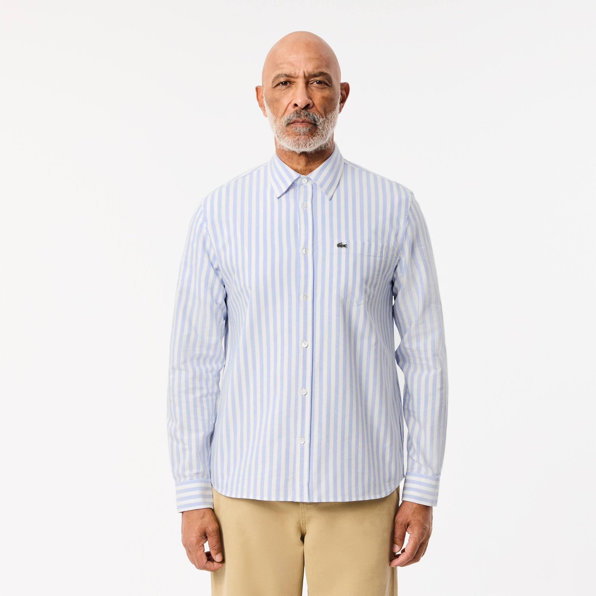 Regular Fit Striped Oxford Shirt Product Image