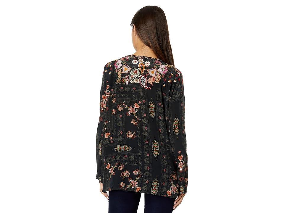 Womens Lori Embroidered Silk Blouse Product Image