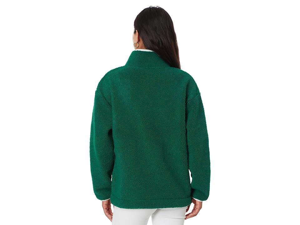 Lilly Pulitzer Joyce Sherpa Jacket (Evergreen) Women's Sweater Product Image