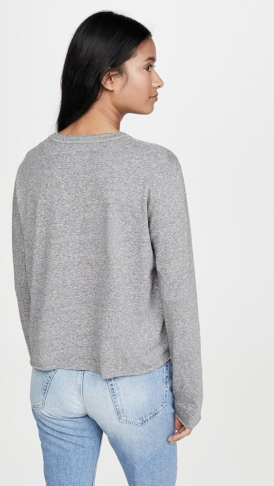 THE GREAT. The Long Sleeve Crop Tee | Shopbop Product Image