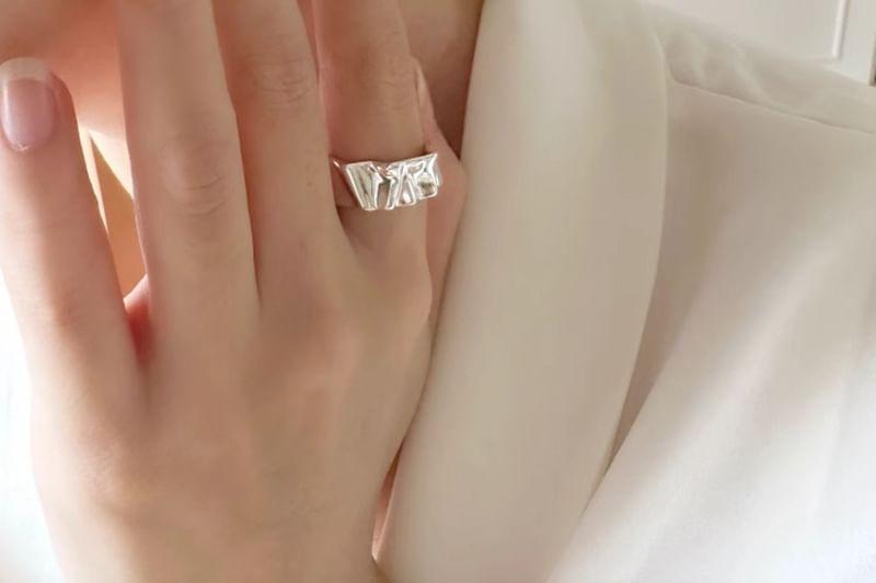 Ruffle Alloy Open Ring Product Image