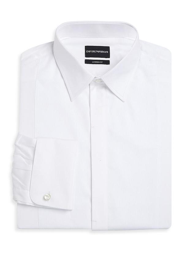 Emporio Armani Slim Fit Stretch Tuxedo Shirt Product Image