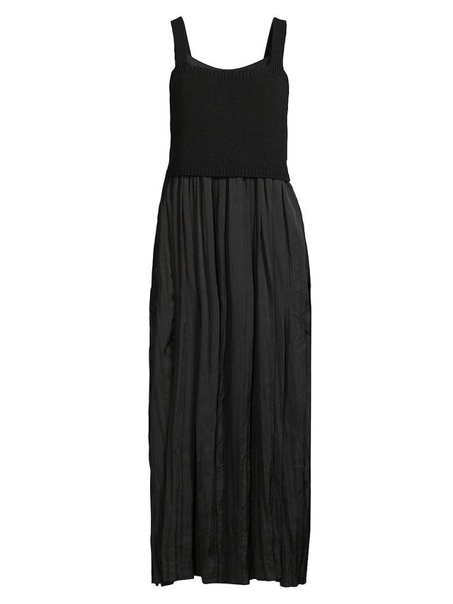 Womens Kara Mixed Media Midi Dress Product Image