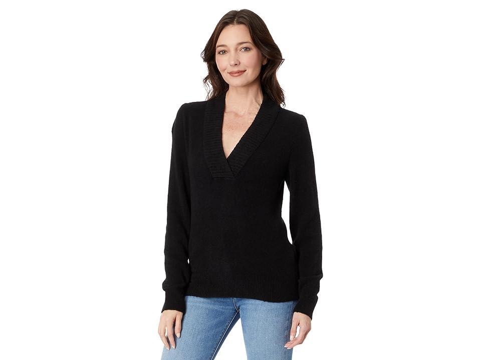 Lilla P Long Sleeve Crossed V-Neck Sweater Women's Clothing product image