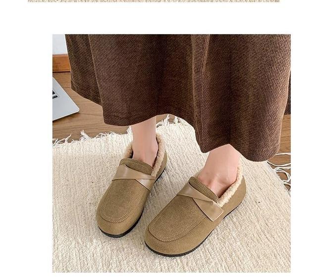 Fleece Trim Moccasins Product Image