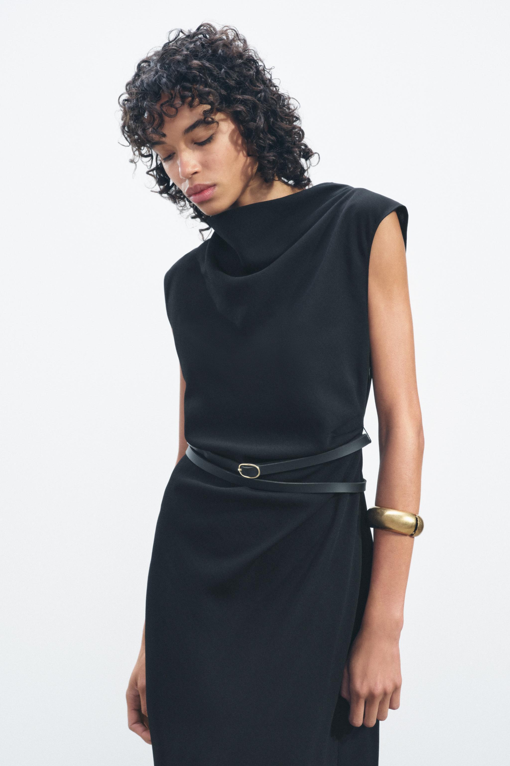 ZW COLLECTION BELTED MIDI DRESS Product Image