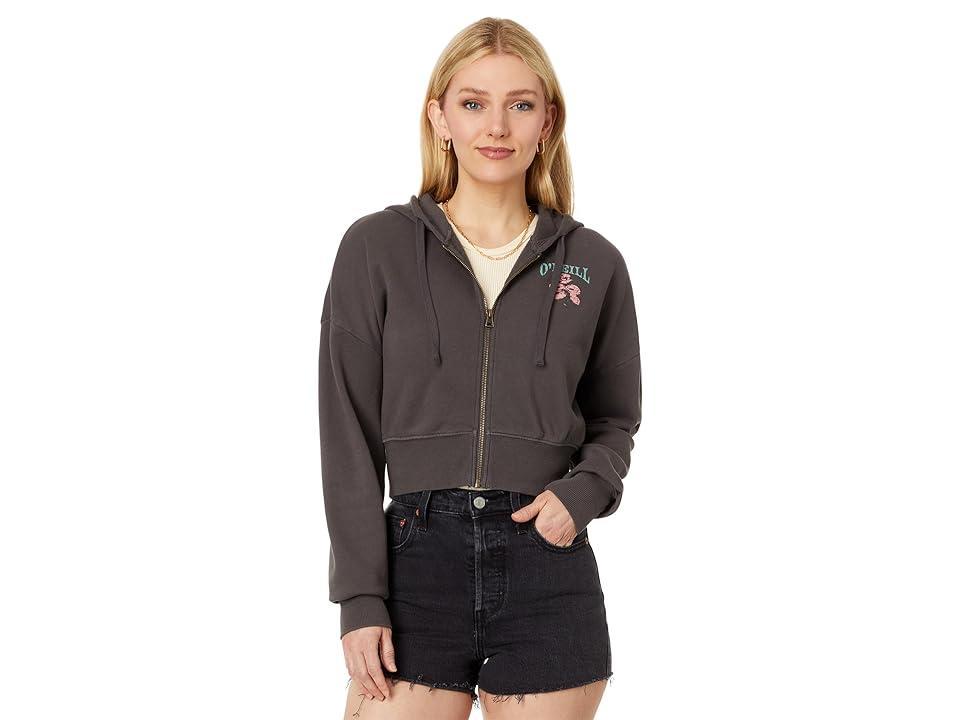 ONeill Darcie Graphic Zip-Up Crop Hoodie Product Image