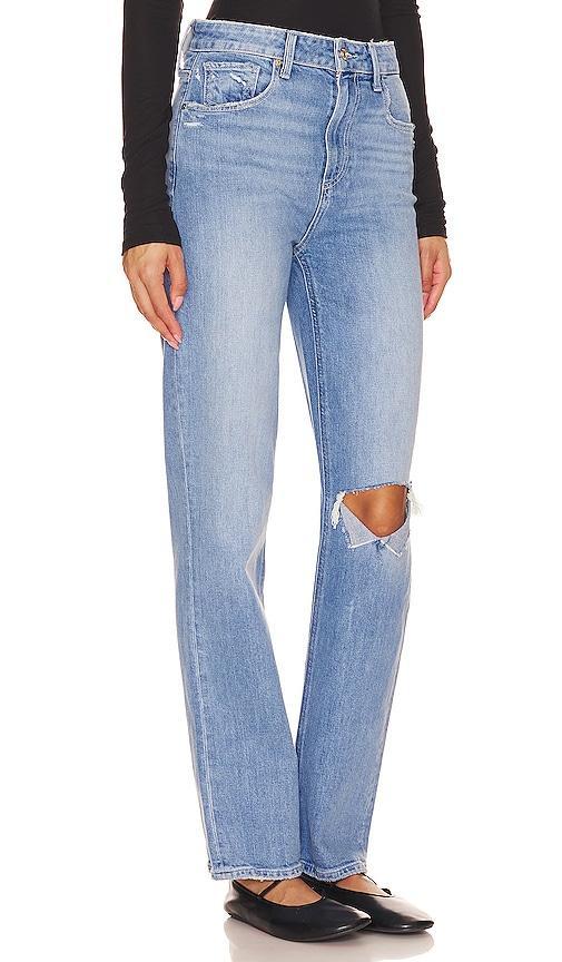 PAIGE Stella Distressed Straight Leg Jeans Product Image