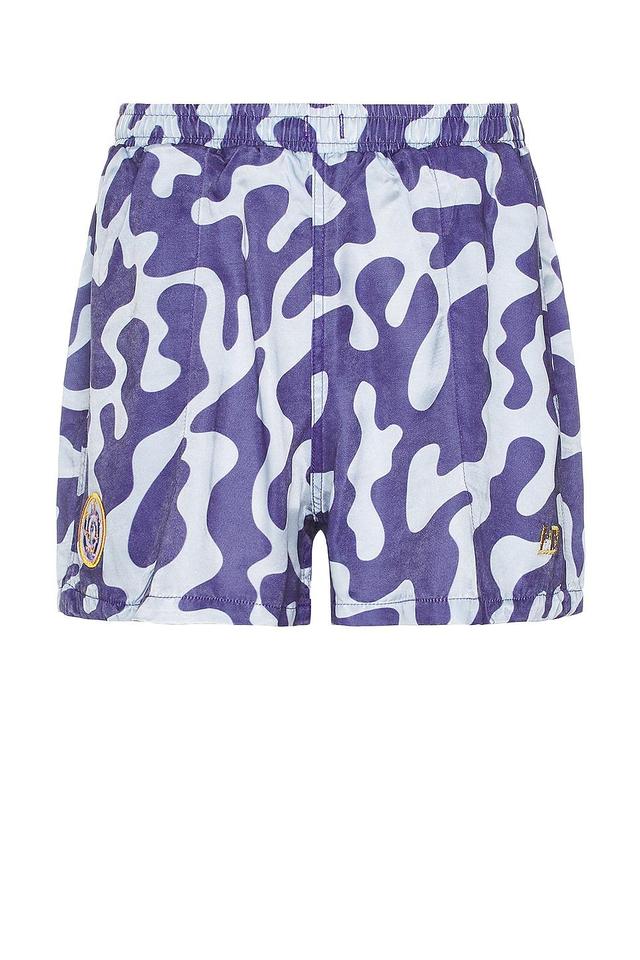 Lost Daze Camo Baggie Shorts in Purple Product Image