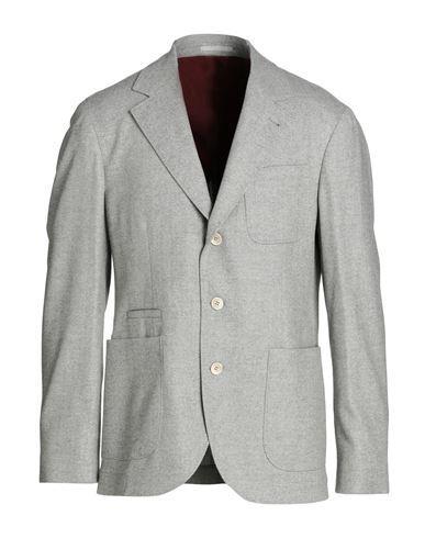 BRUNELLO CUCINELLI Man Blazer Grey Size 44 Virgin Wool, Cashmere Product Image