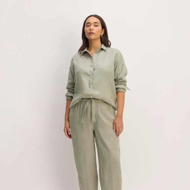 The Linen Pull-On Barrel Pant Product Image