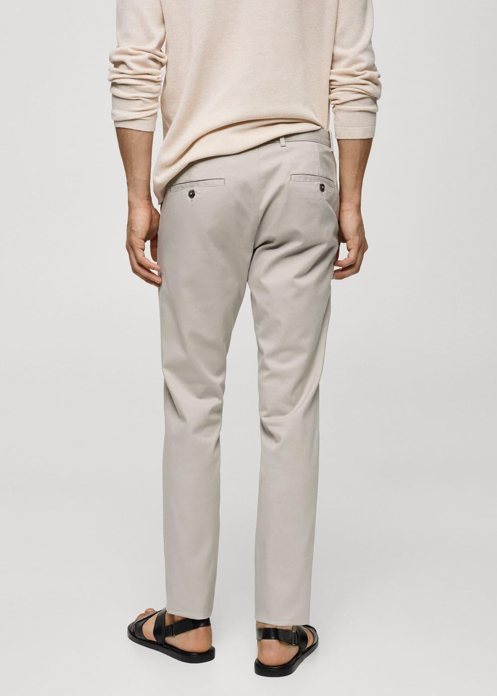 MANGO MAN - Slim fit serge chino trousers greyMen Product Image