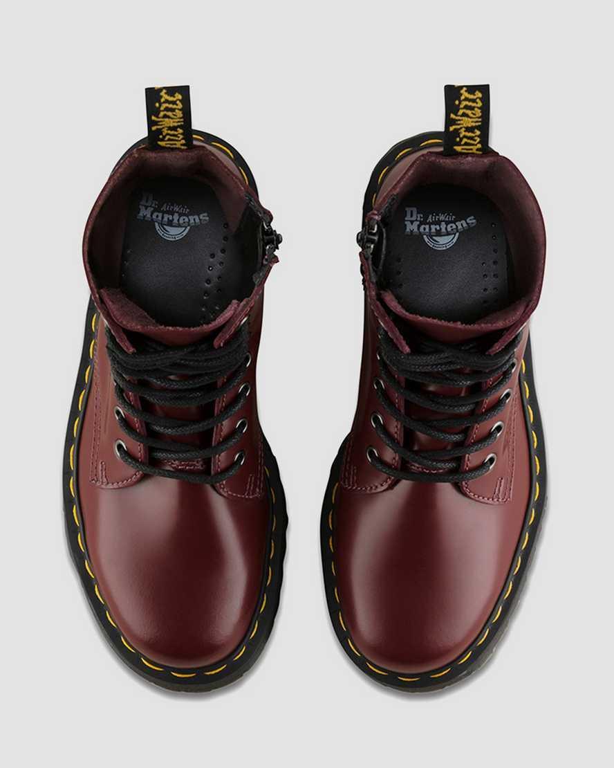 Dr. Martens Jadon 8-Eye Platform Boot Polished Smooth) Lace-up Boots Product Image