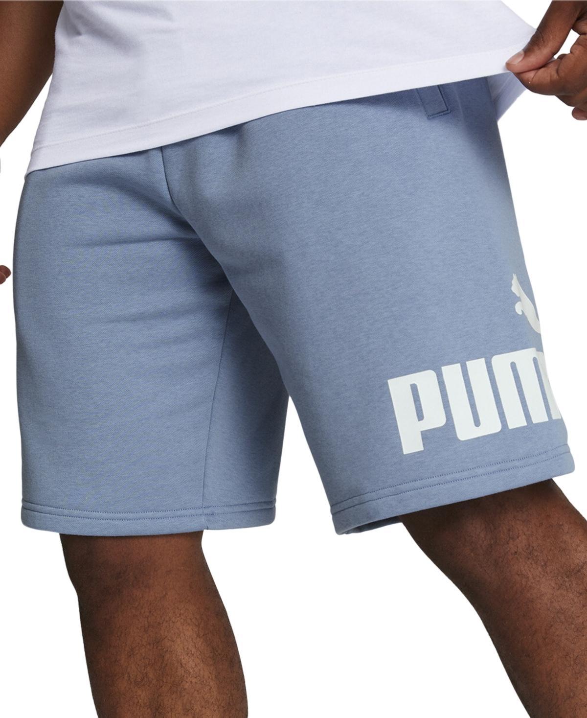 Puma Mens Regular-Fit Big Logo-Print Fleece 10 Shorts Product Image