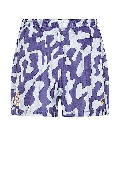 Lost Daze Camo Baggie Shorts in Purple Product Image