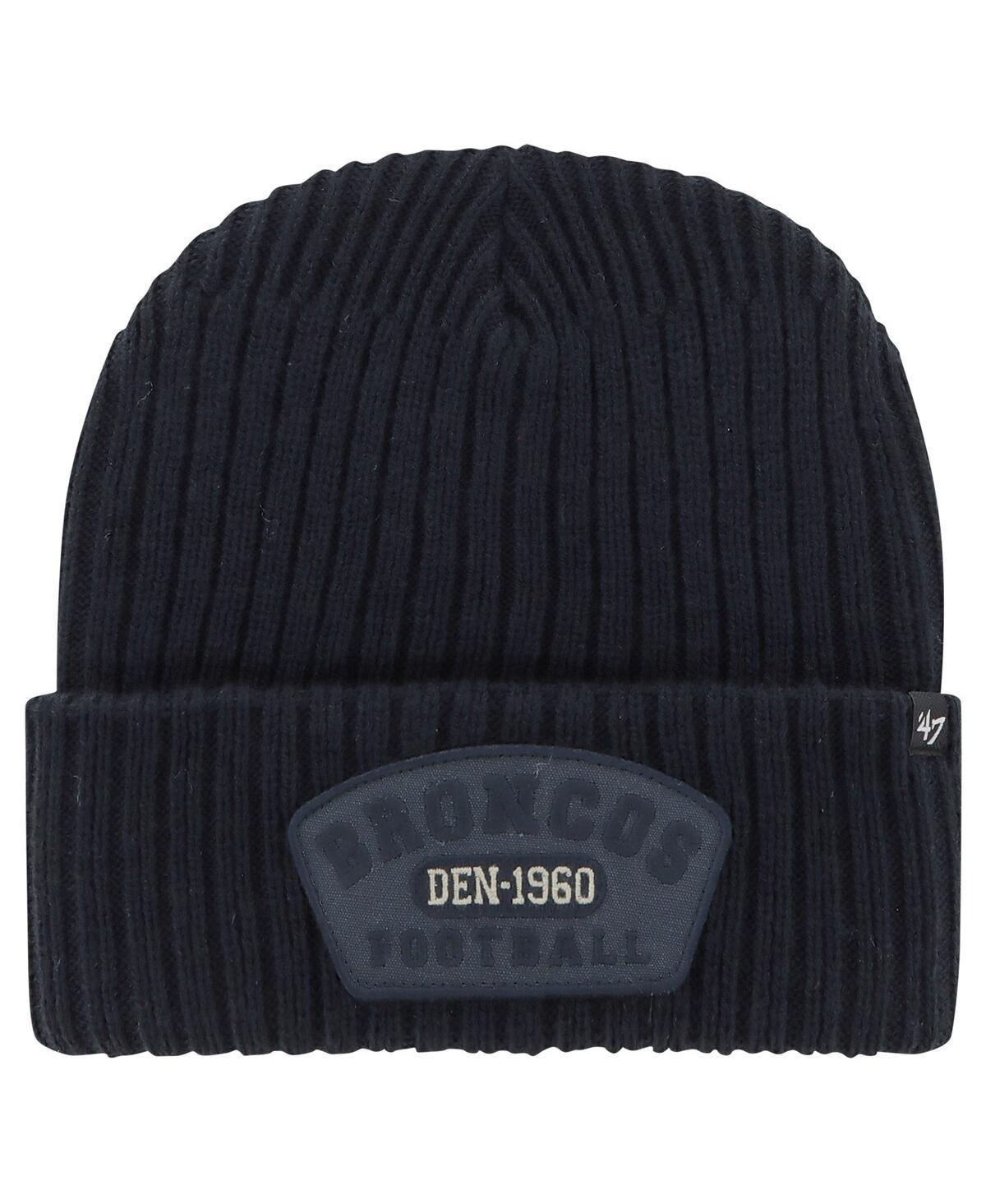 Mens 47 Brand Navy Denver Broncos Ridgeway Cuffed Knit Hat Product Image