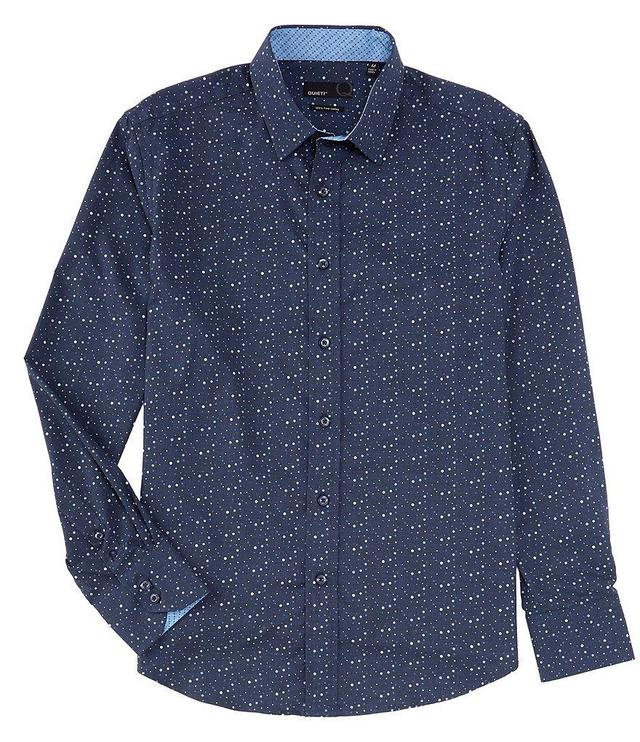 Quieti Stretch Bubble Print Long Sleeve Woven Shirt Product Image