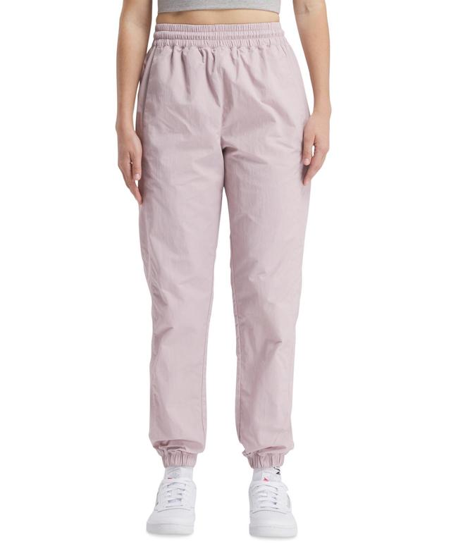 Reebok Womens Pull-On Logo Woven Track Pants Product Image