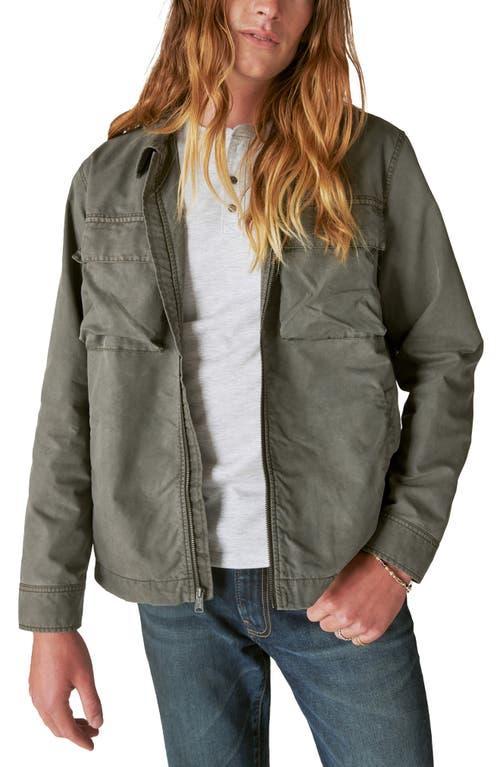 Lucky Brand Mens Fleece-Lined Zip-Front Shirt Jacket Product Image